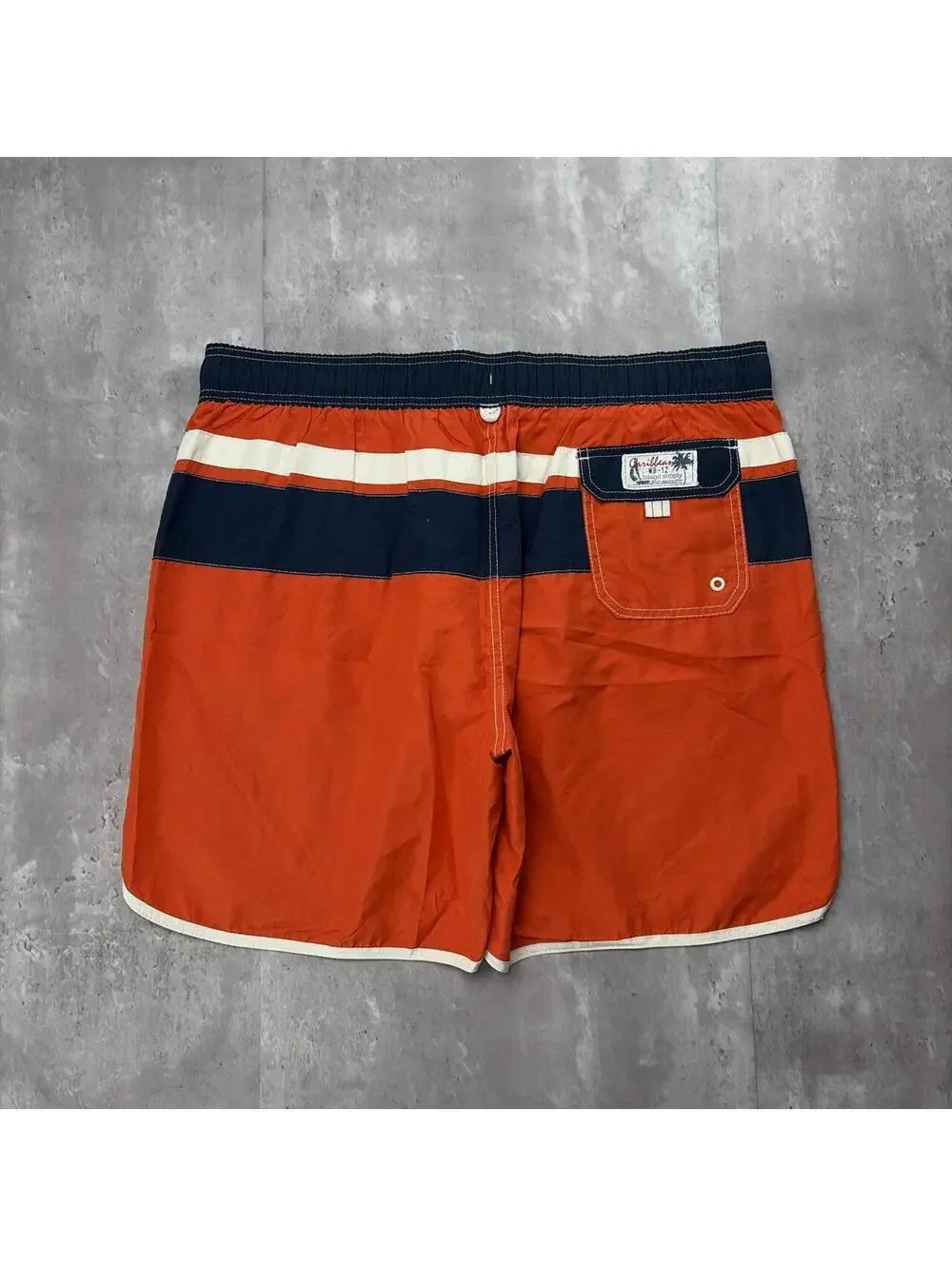 Vintage Caribbean Joe Surf Grunge Striped Baggy Board Shorts